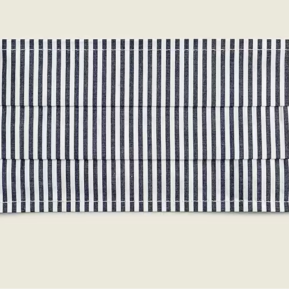 NWT J Crew Blue and White Striped Face Mask